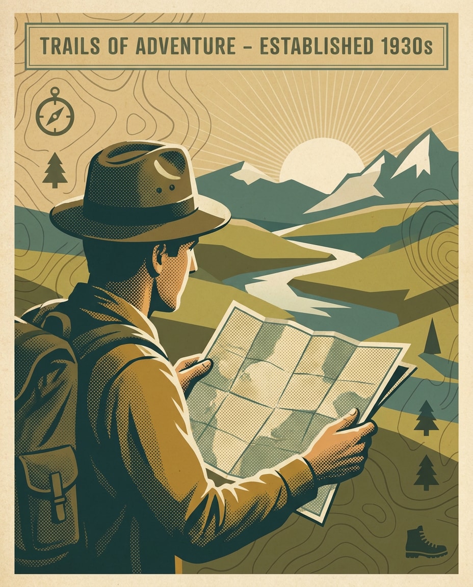 trail map overlay photo