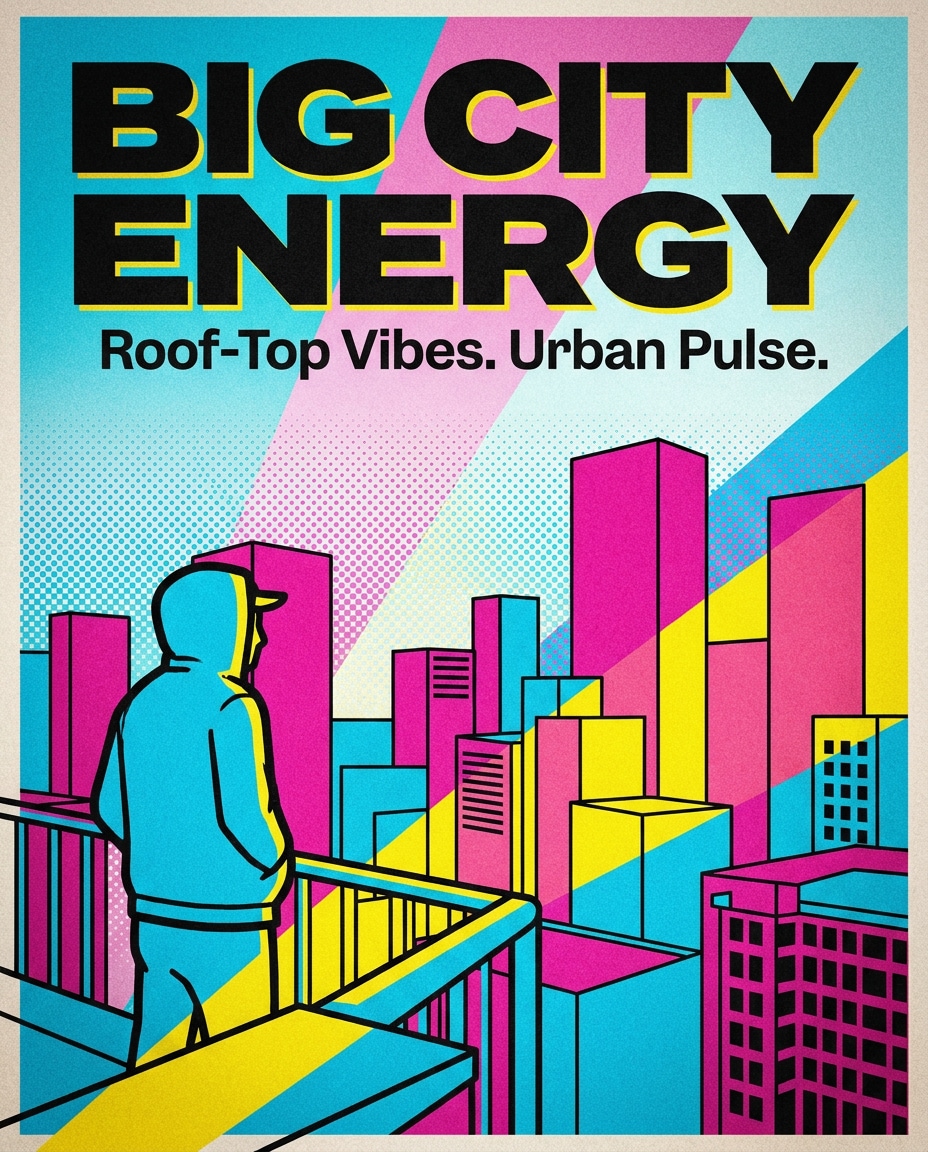 city skyline pose photo