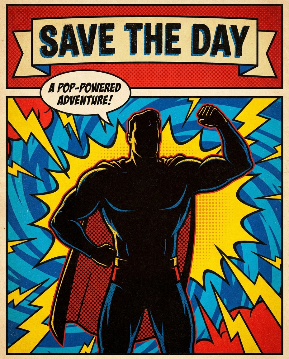 superhero parody photo