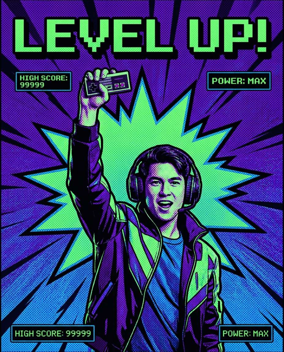 gamer victory screen photo