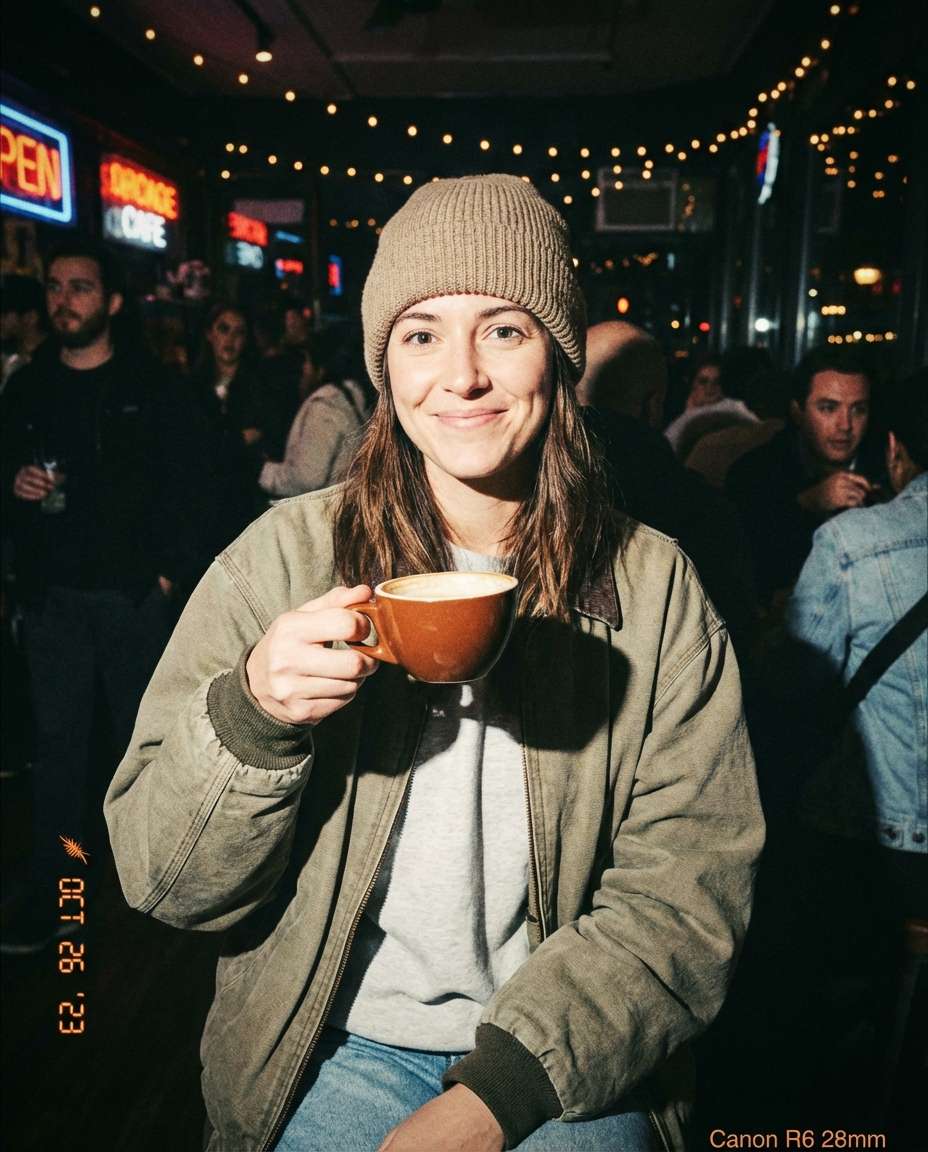 polaroid flash photo