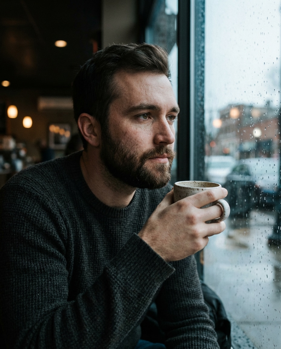 rainy day reflection photo