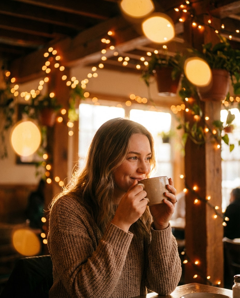 bokeh fairy lights photo