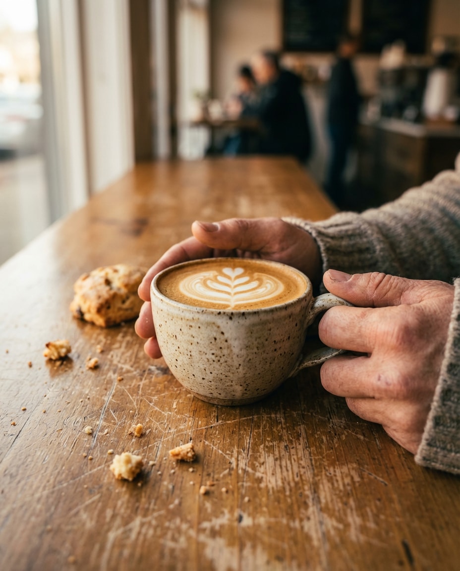latte art detail shot photo