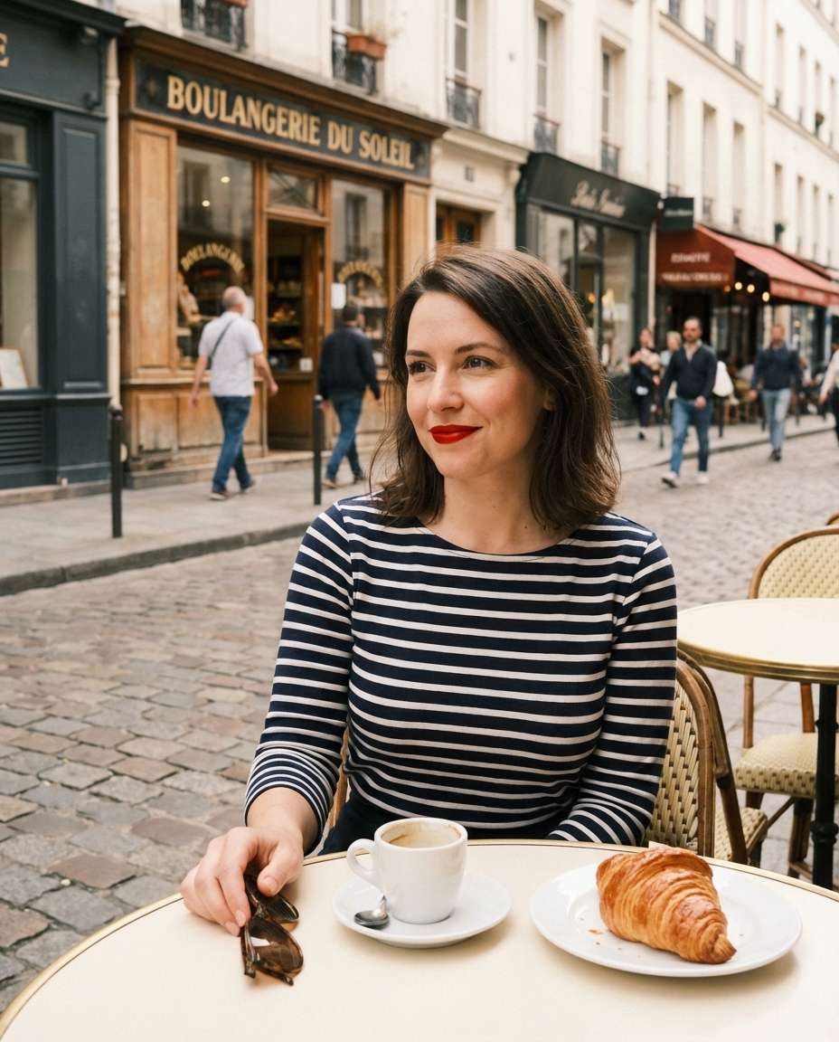 paris sidewalk photo