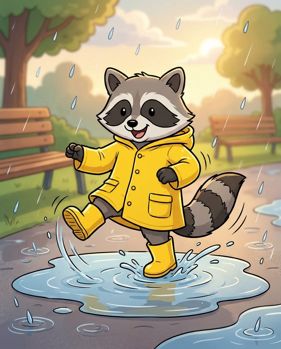 raincoat puddle jump photo