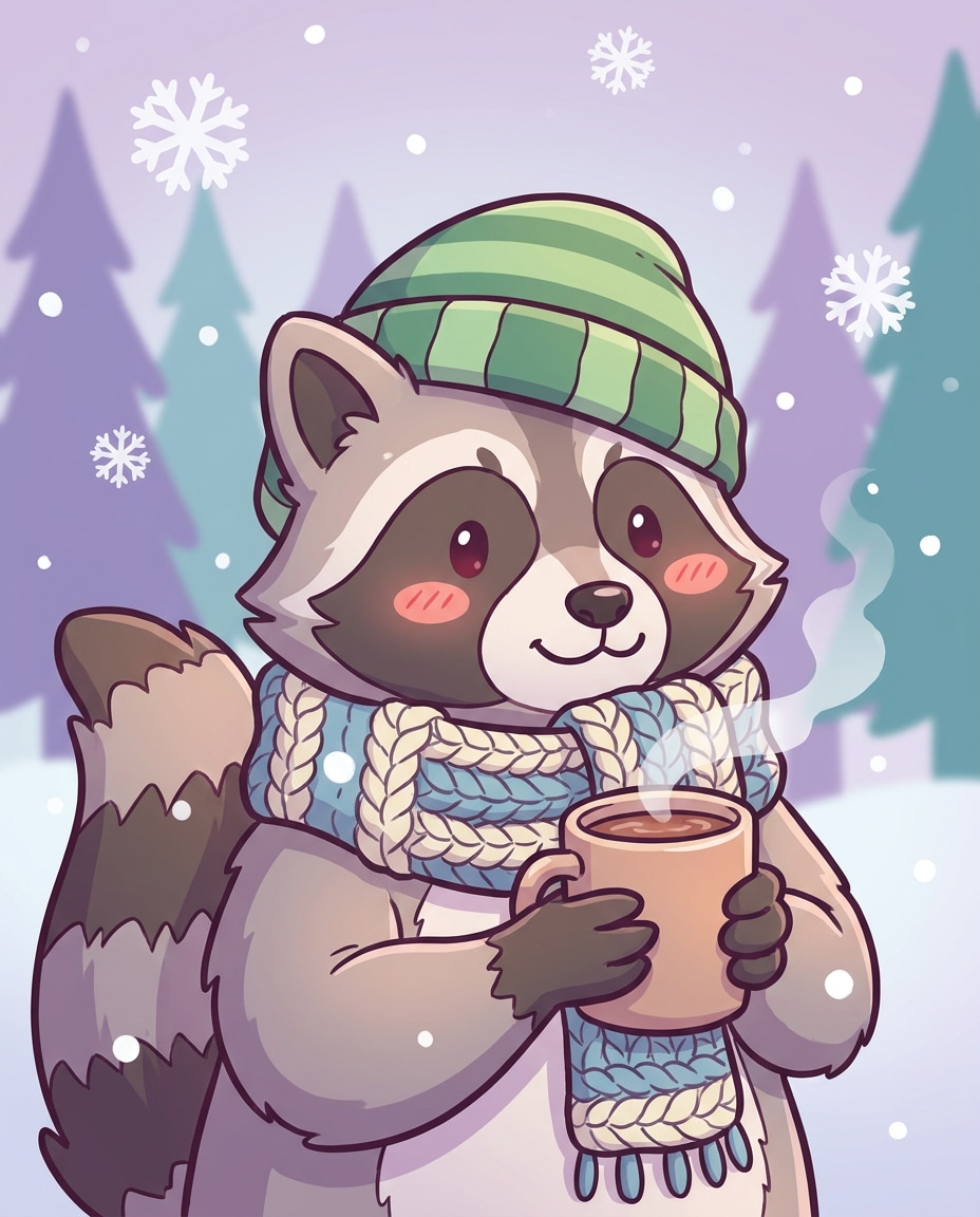 winter scarf smile photo