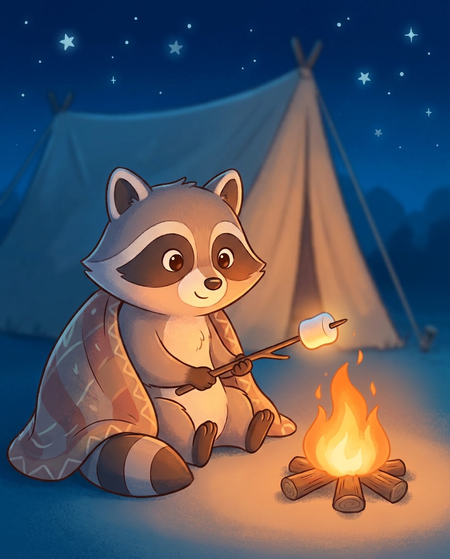 camping marshmallow toast photo