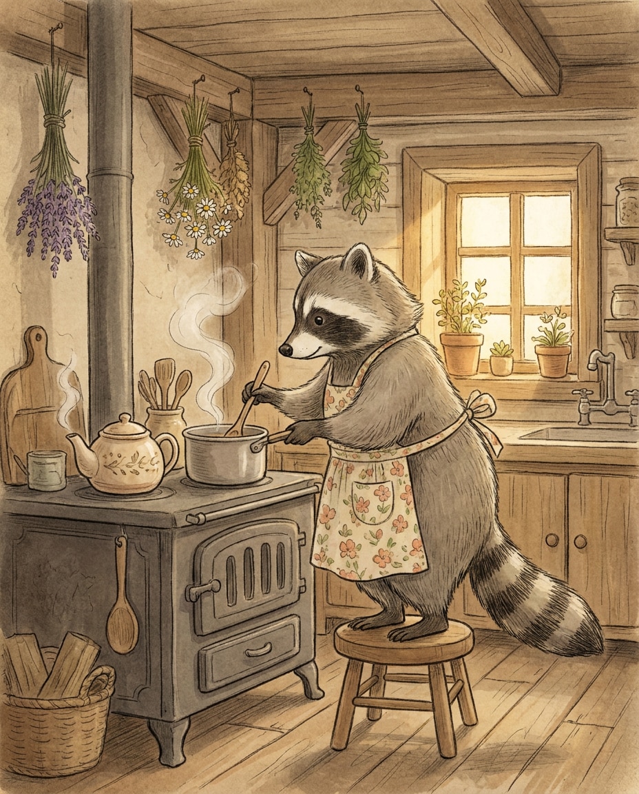 cozy cottagecore tea photo