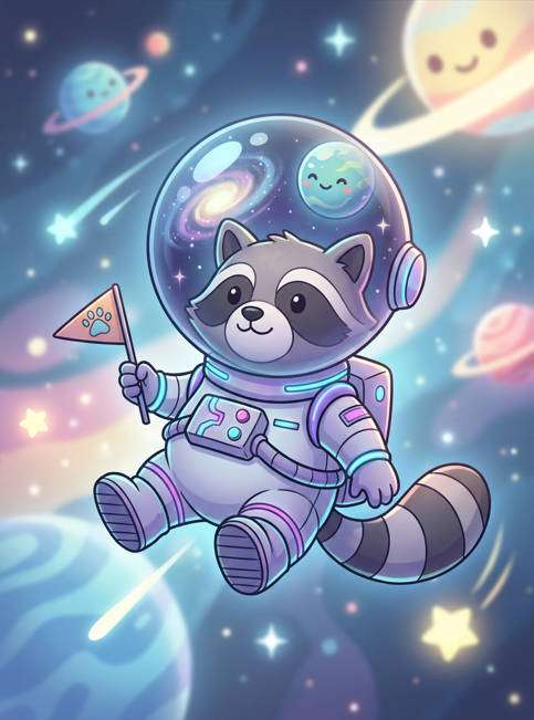 astronaut space float photo