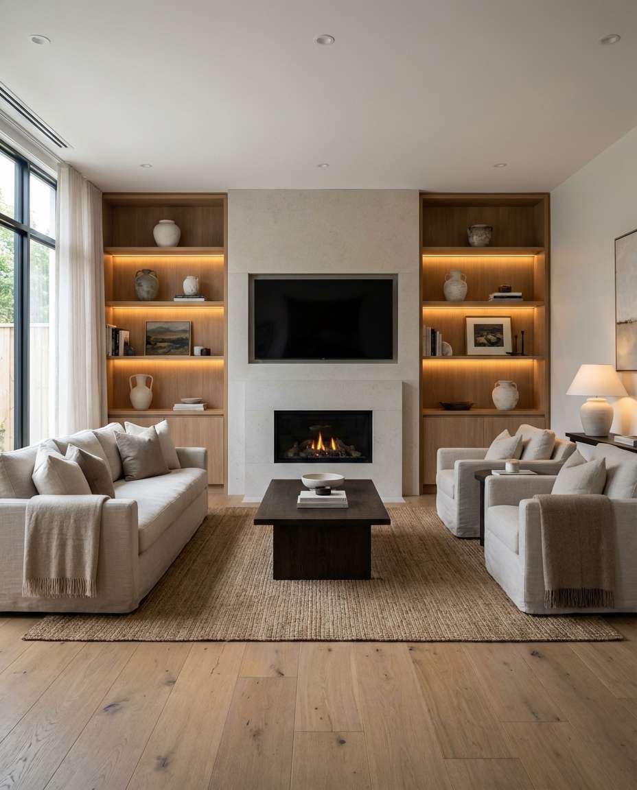 fireplace feature wall photo