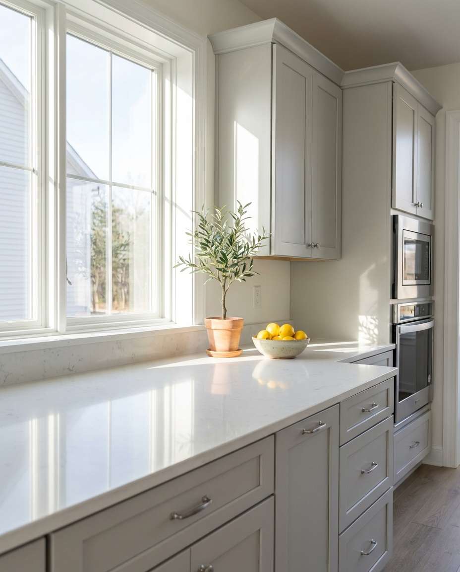 decluttered kitchen counters photo