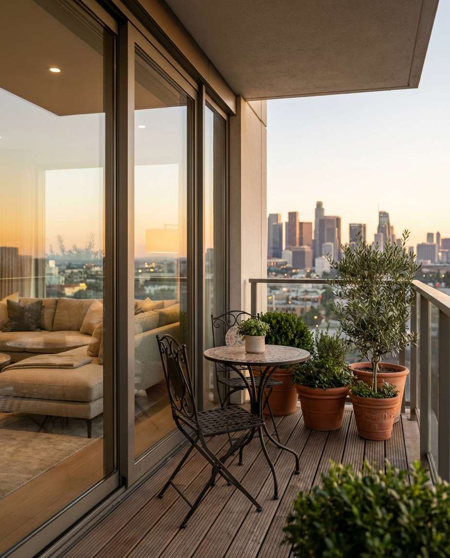 modern condo balcony photo