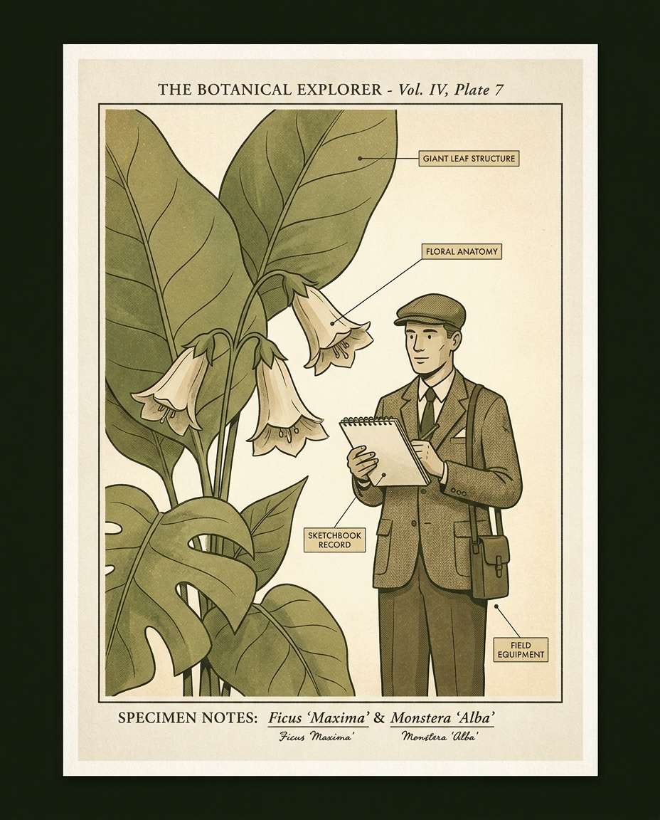 botanical study print photo