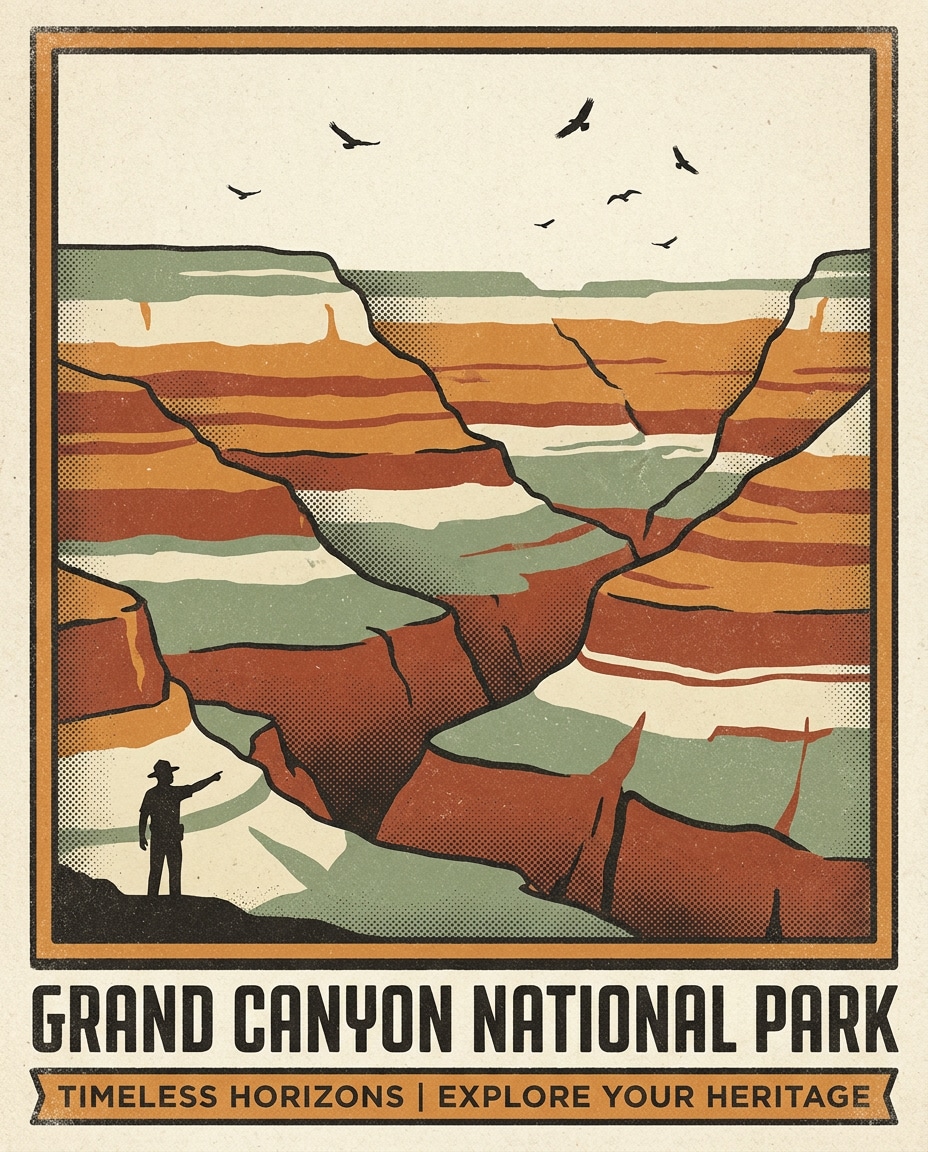classic national park scene photo