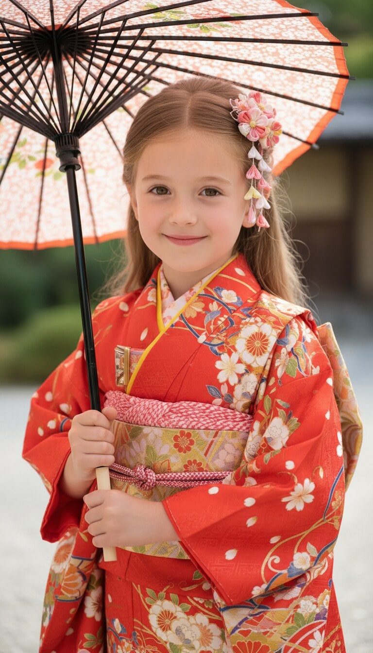 年賀状や成長記録にも使いやすい七五三写真加工