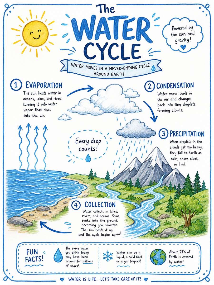 Water Cycle Explainer photo