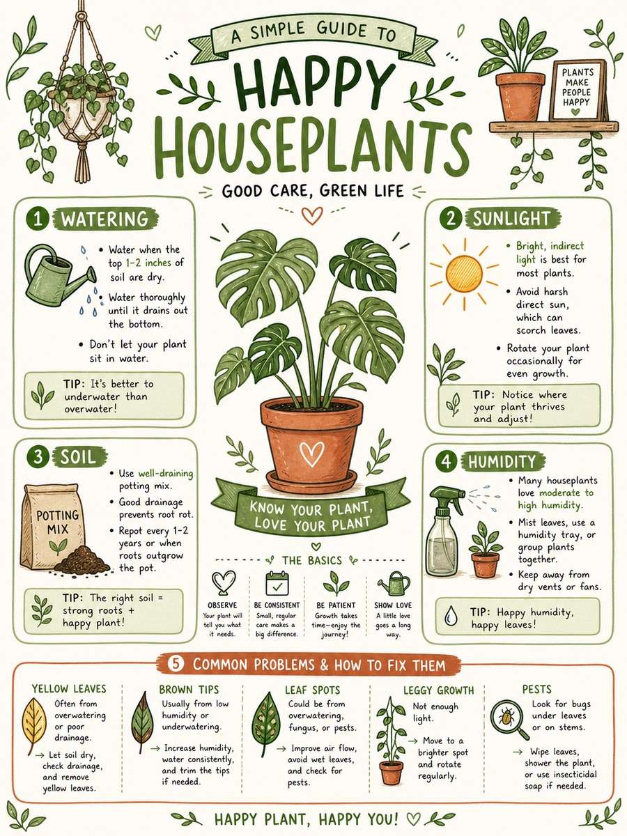 Plant Care Cheat Sheet photo