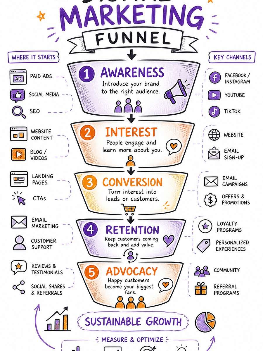 Digital Marketing Funnel photo