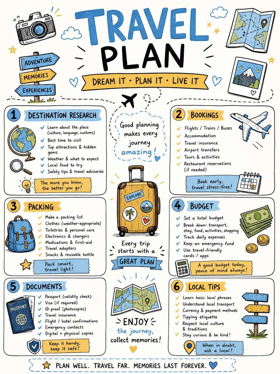Travel Planning Checklist photo