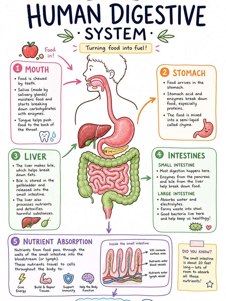 Human Digestive System Notes photo