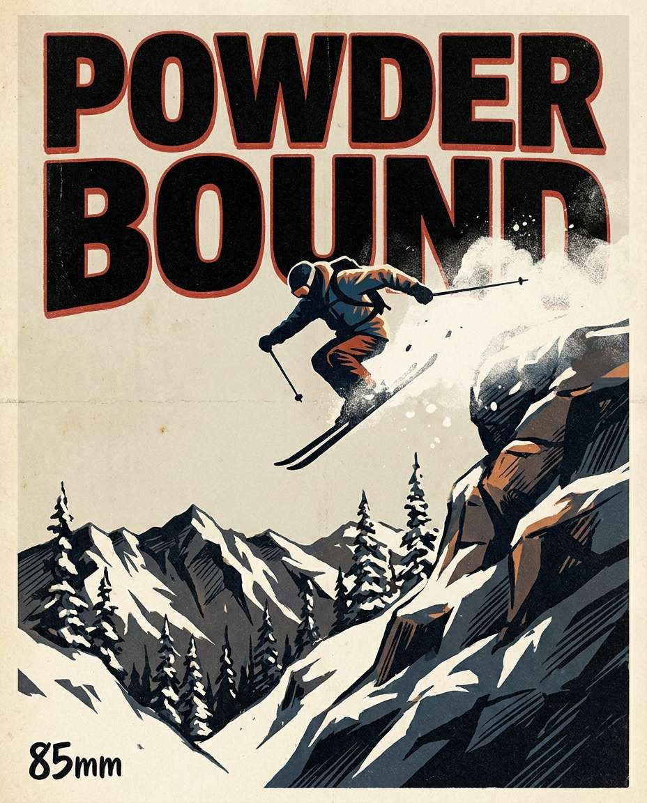 freeride cliff drop photo