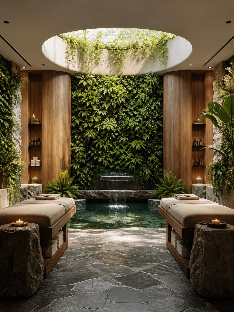 Nature-Inspired Biophilic Spa photo