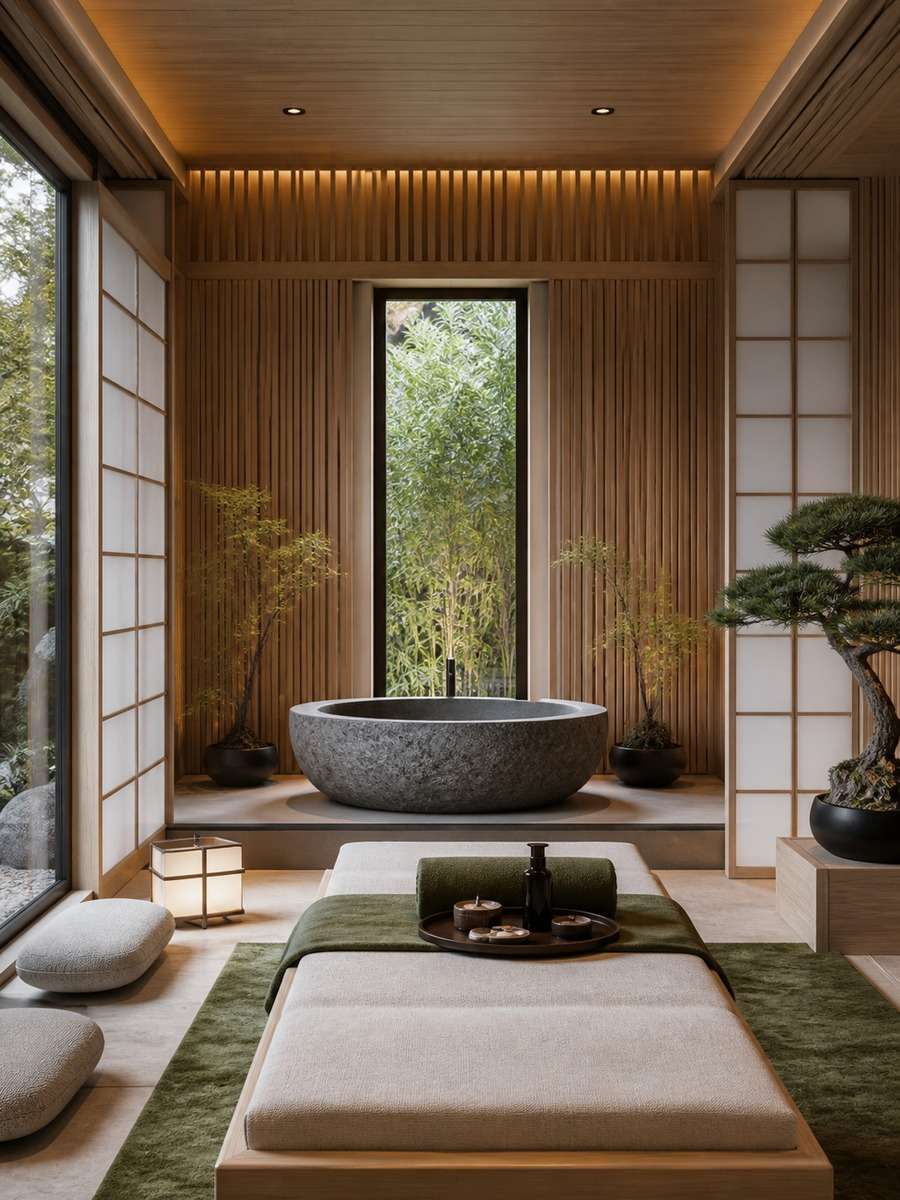 Japanese Zen Spa Interior photo