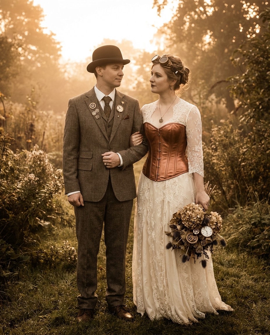 engineer wedding look photo