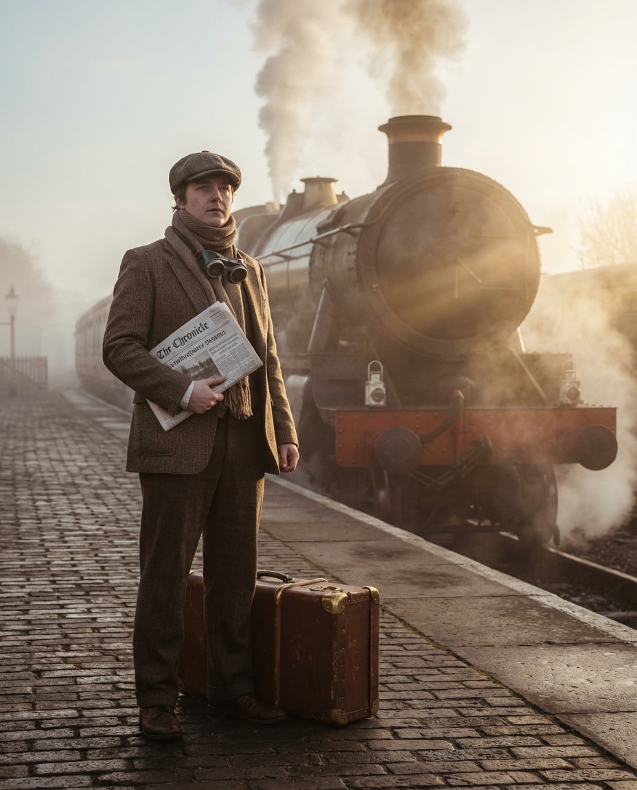 steam train platform photo