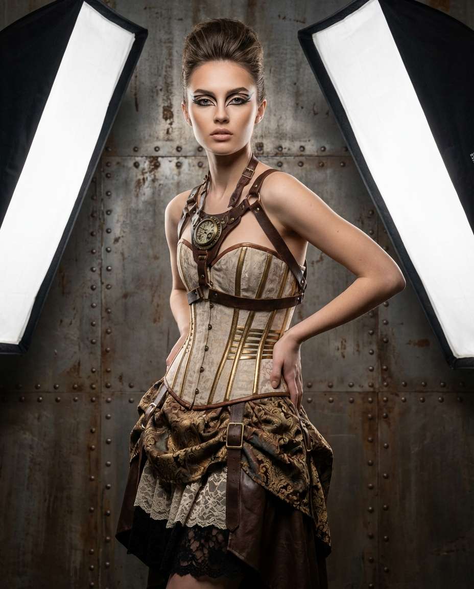 corset fashion editorial photo