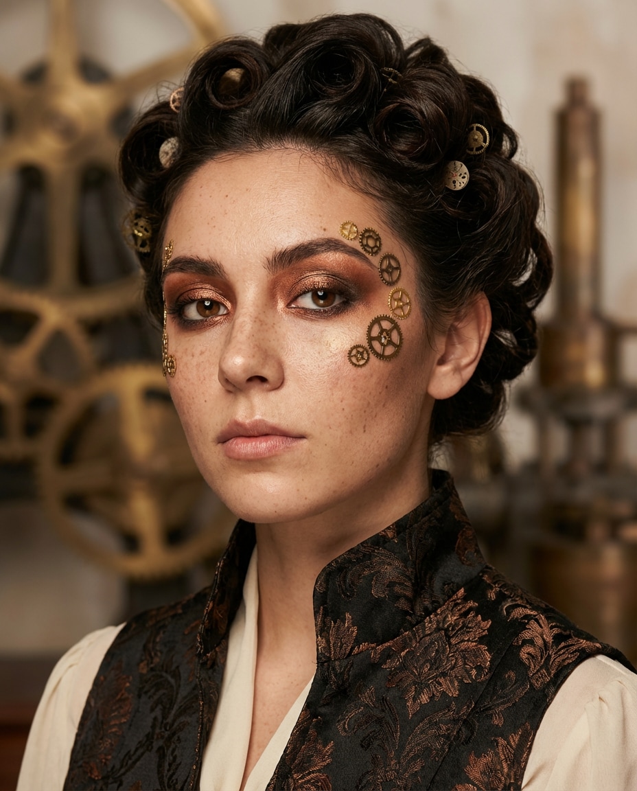 gears and makeup closeup photo