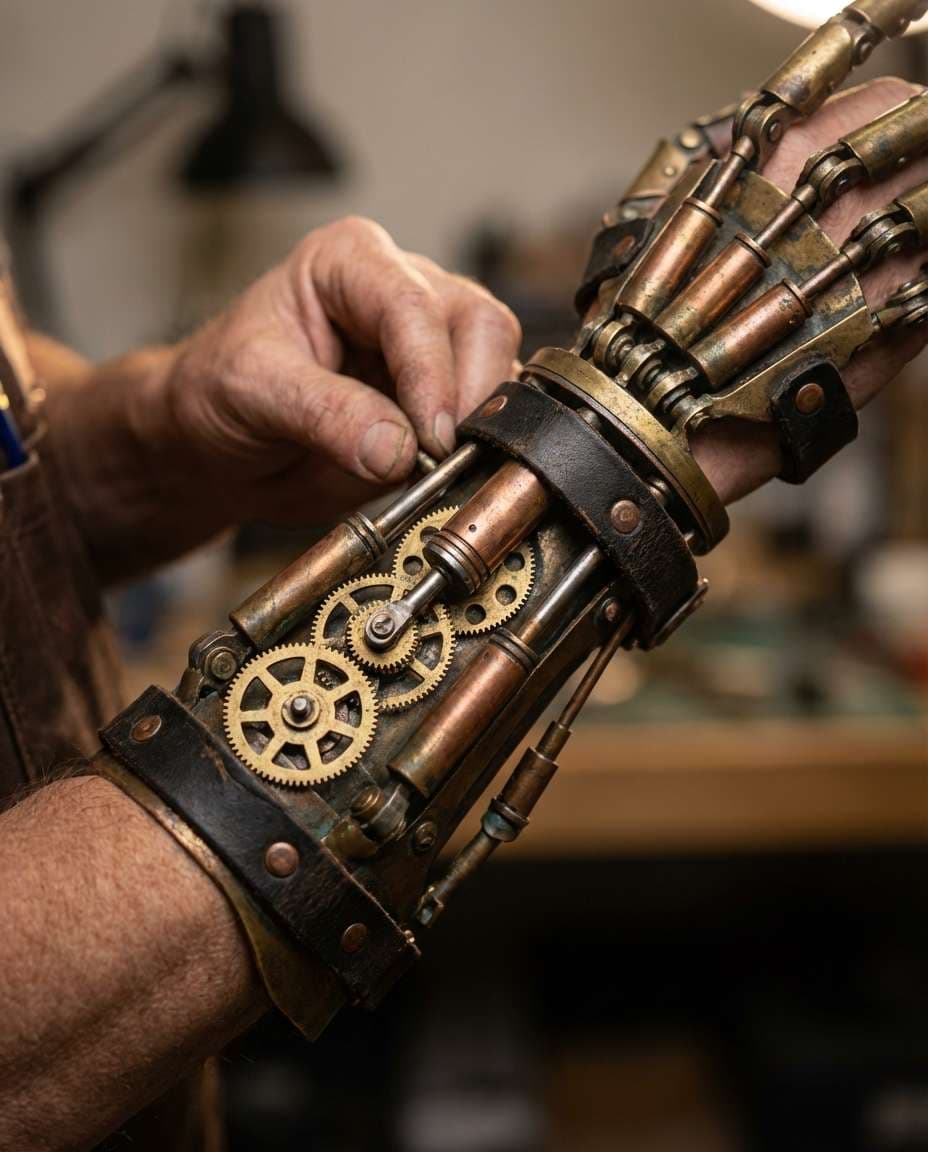 clockwork arm detail photo