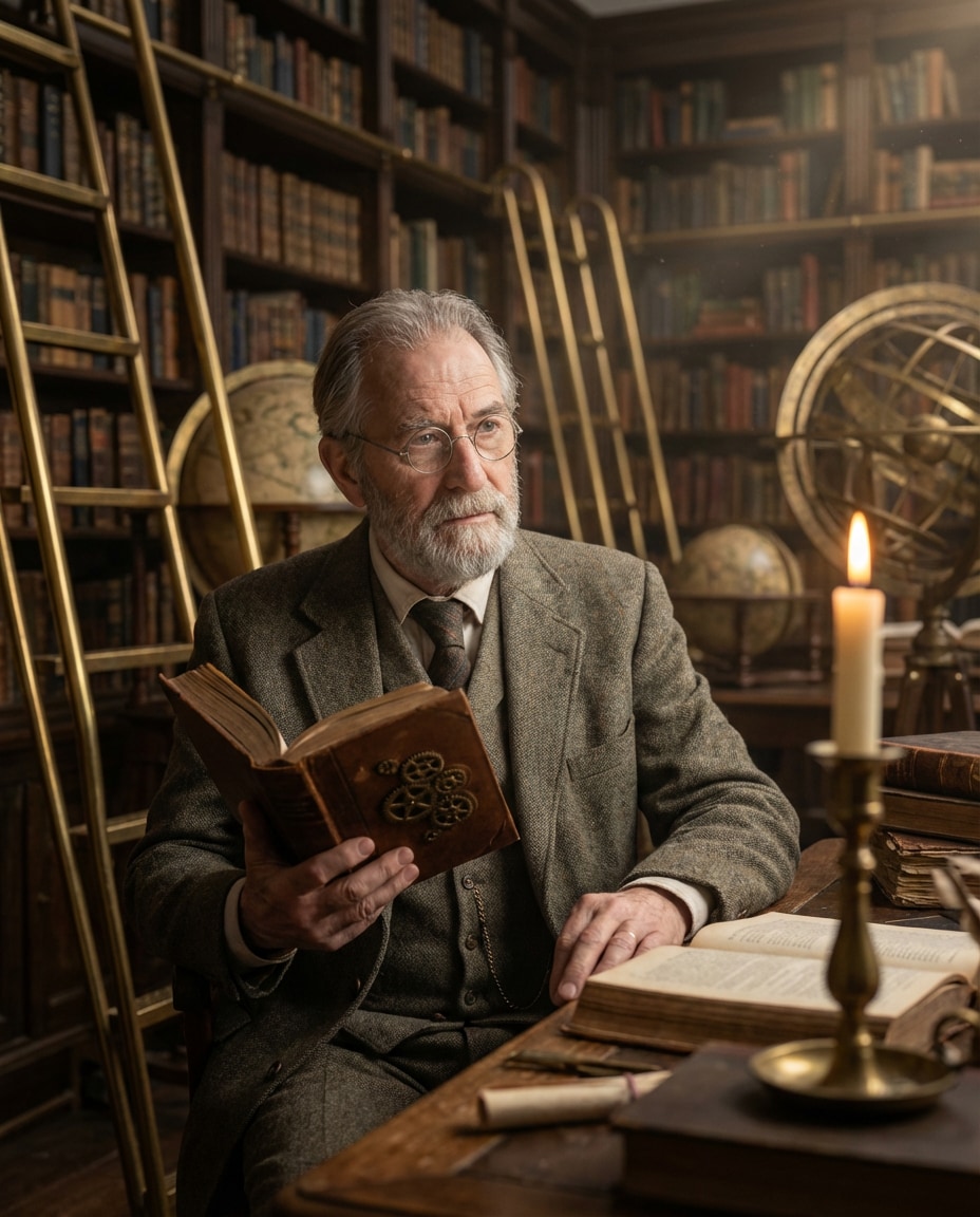 brass library scholar photo