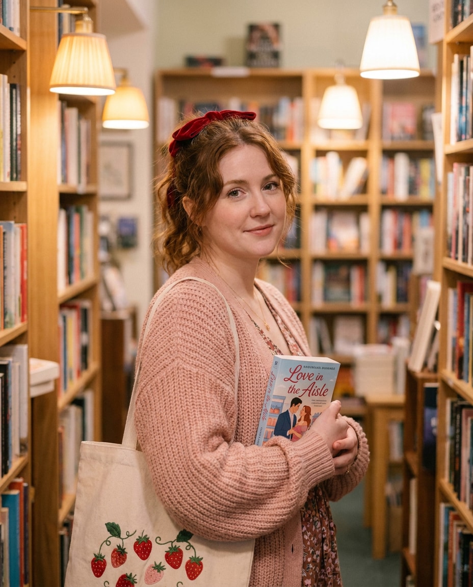 bookstore soft pink photo