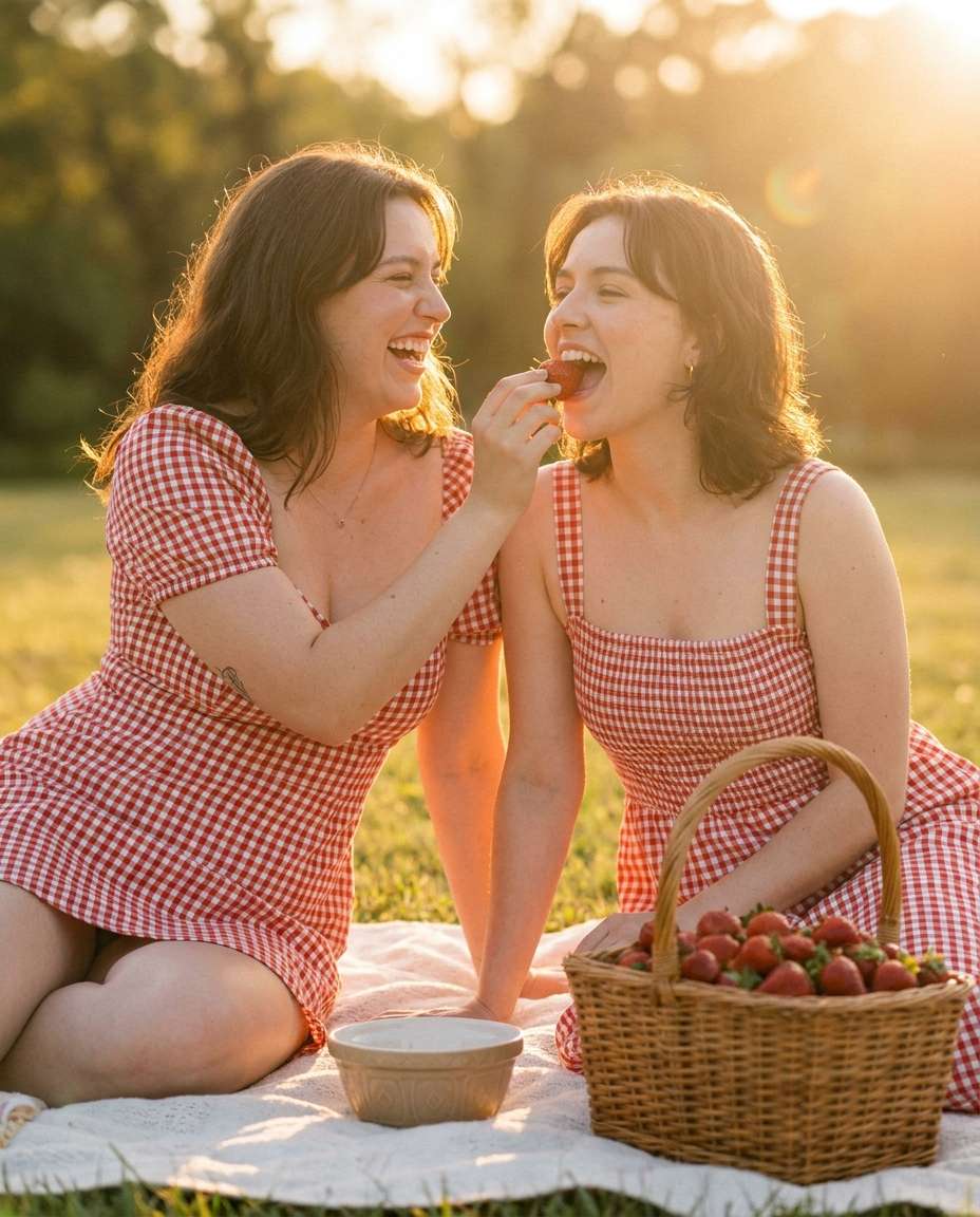 couple picnic photo