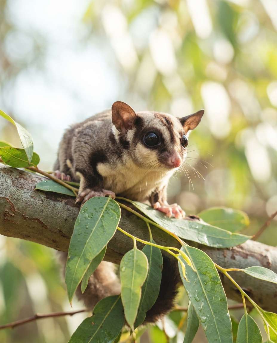 eucalyptus branch perch photo