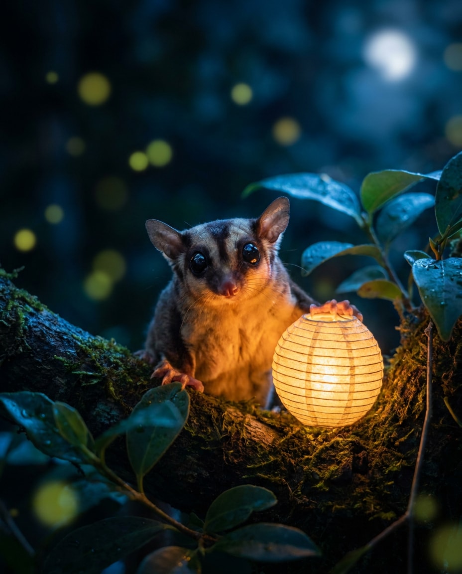 night garden lantern photo