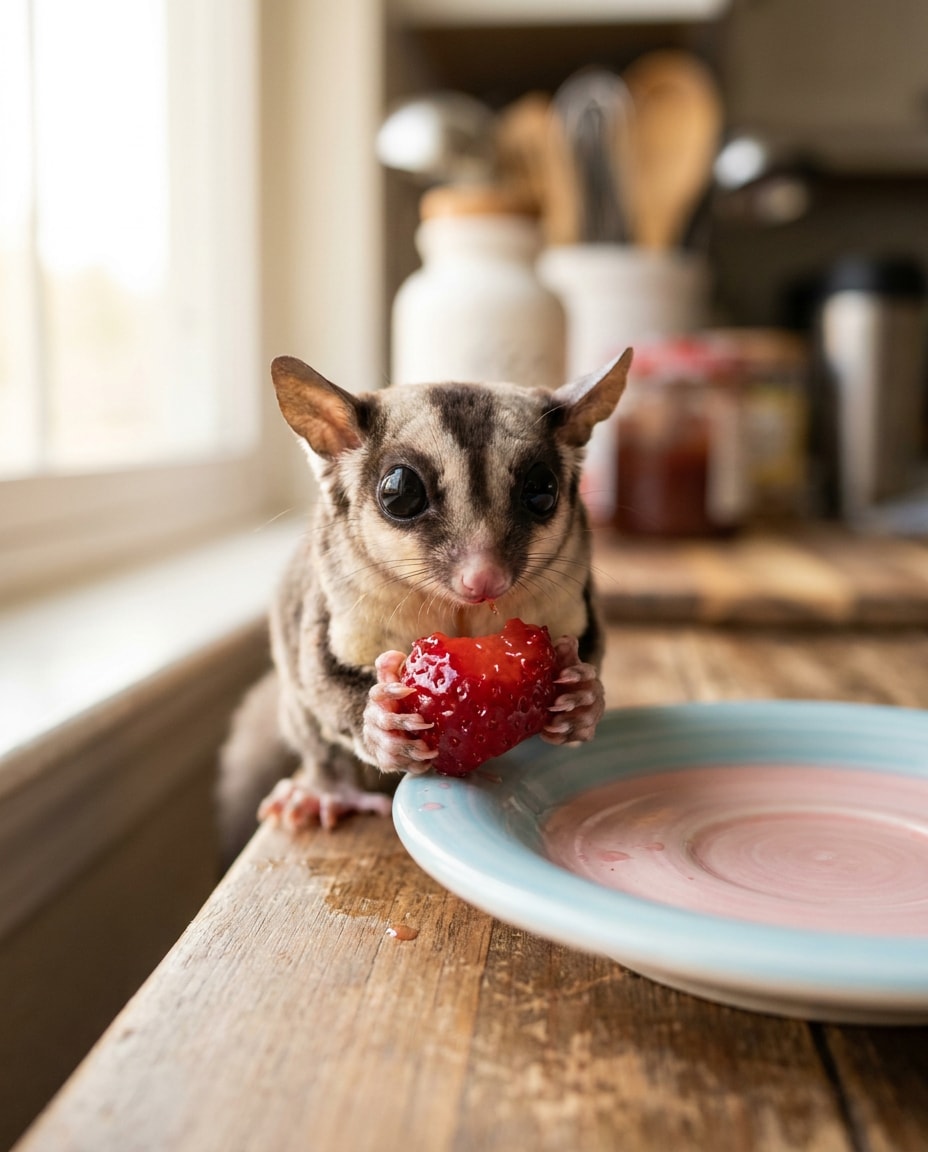 strawberry snack time photo