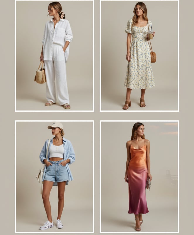 gemini ai summer collage outfit prompt