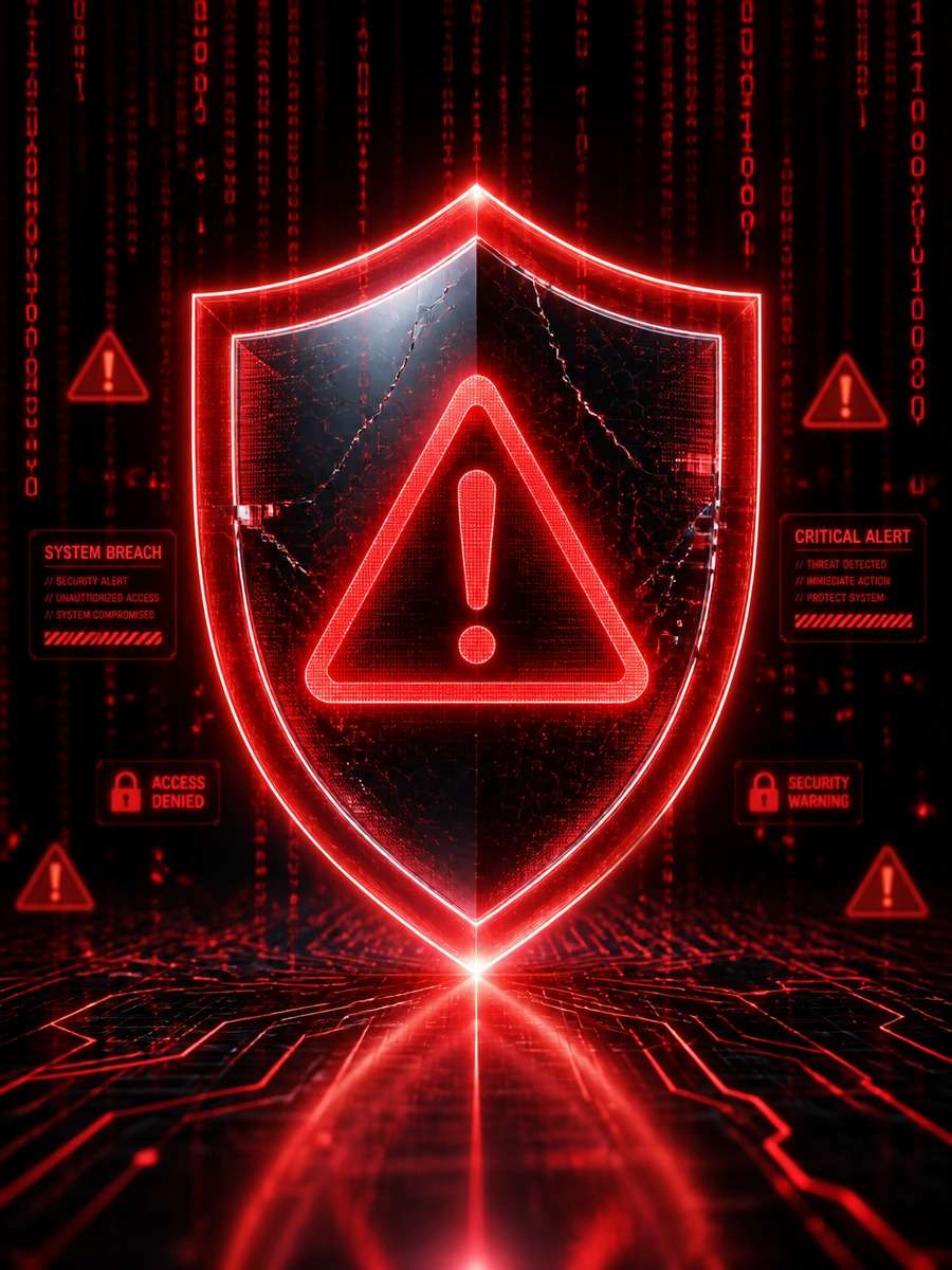 Cybersecurity Warning Theme photo