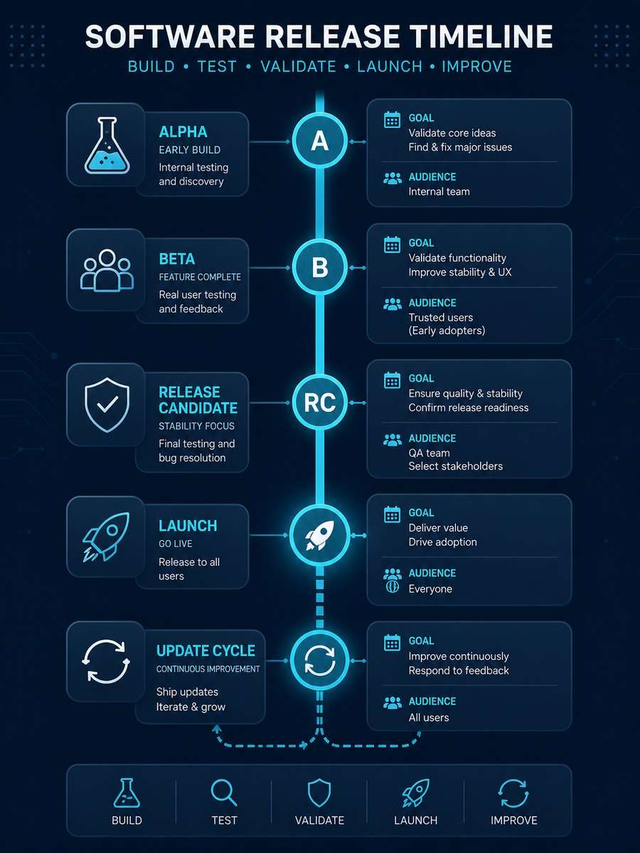 Software Release Timeline photo