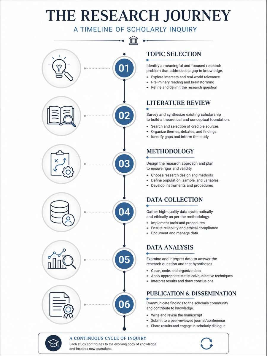 Academic Research Timeline photo