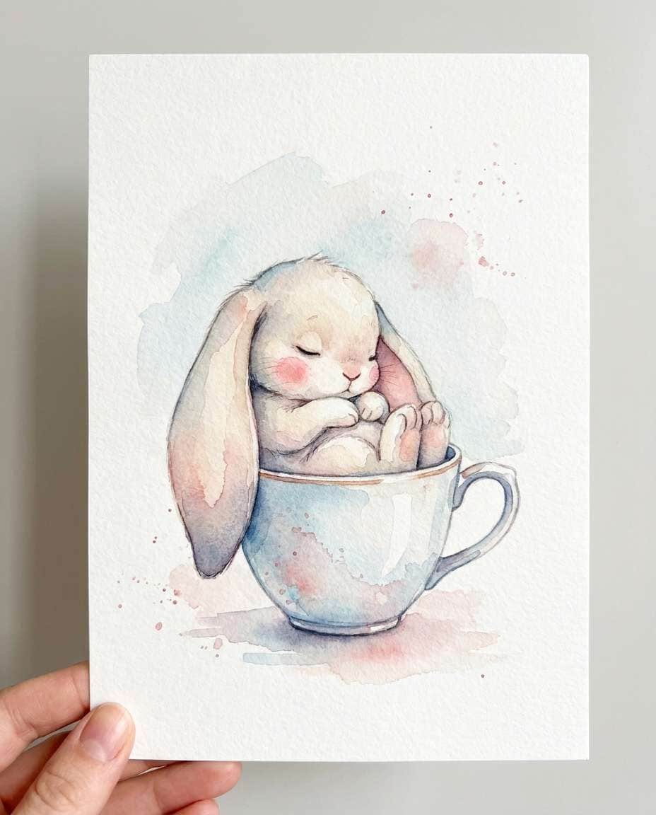 sleepy bunny mug photo