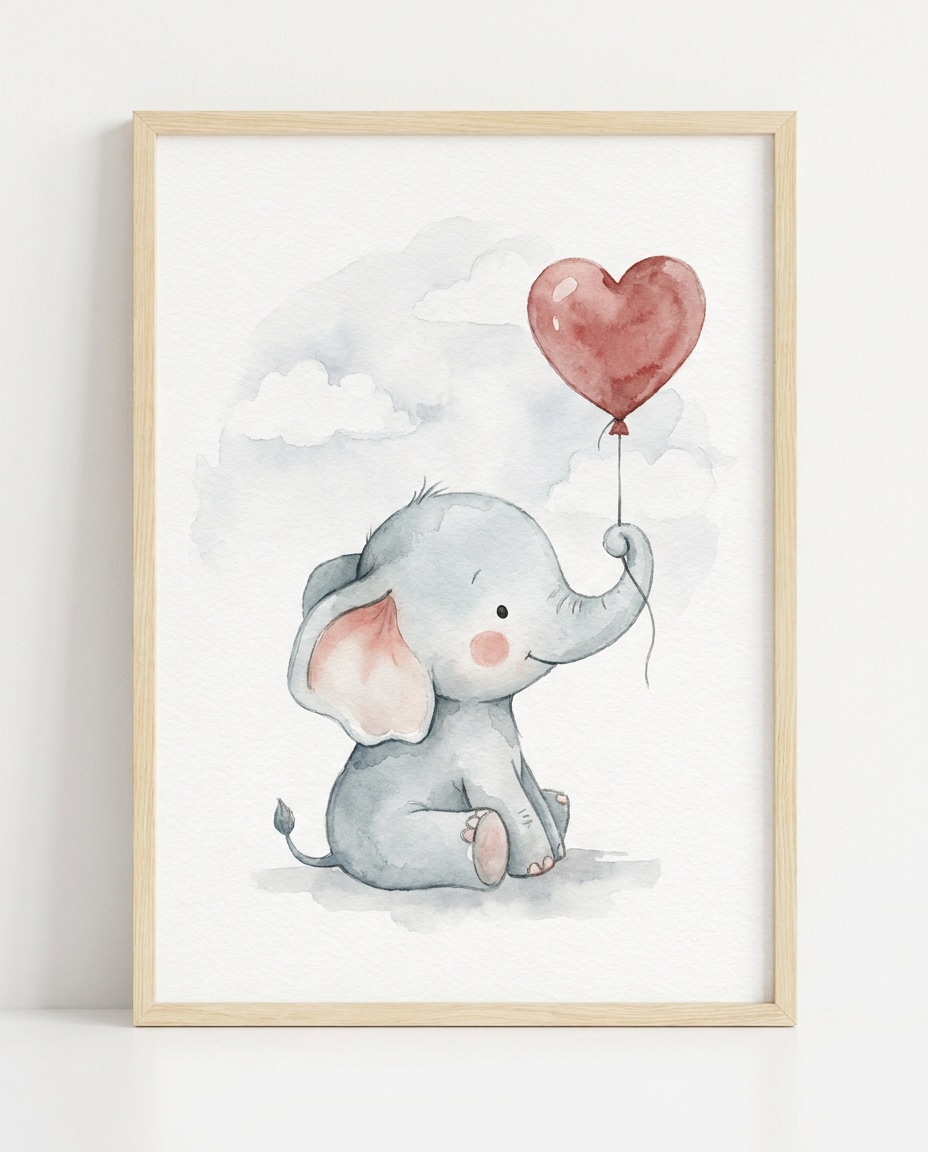baby elephant balloon photo