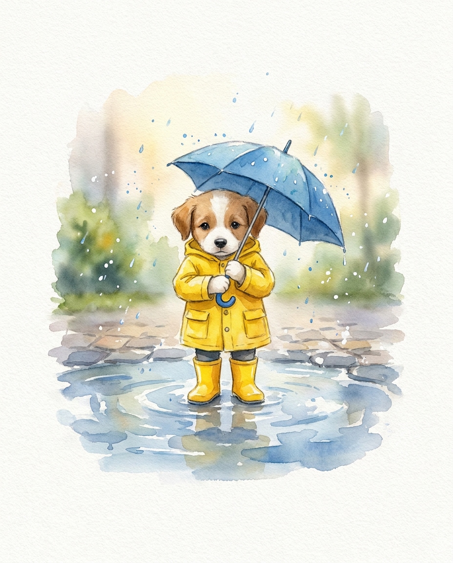 puppy raincoat photo