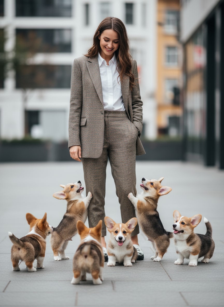 Poodle Snuggling in Arms – AI prompt sample