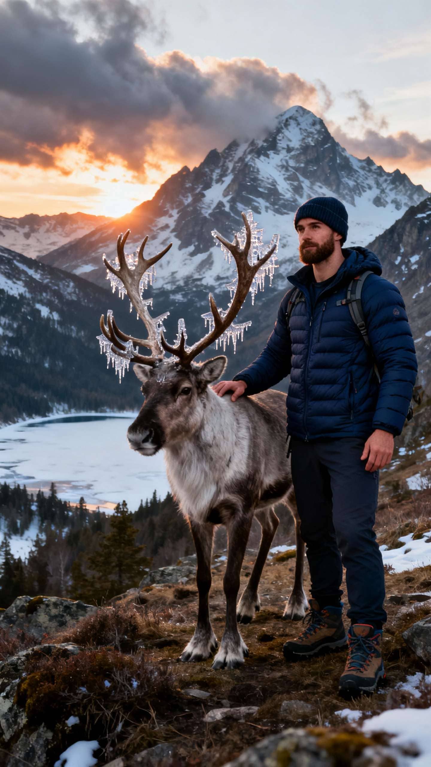 Reindeer in cozy sweater – Gemini prompt sample