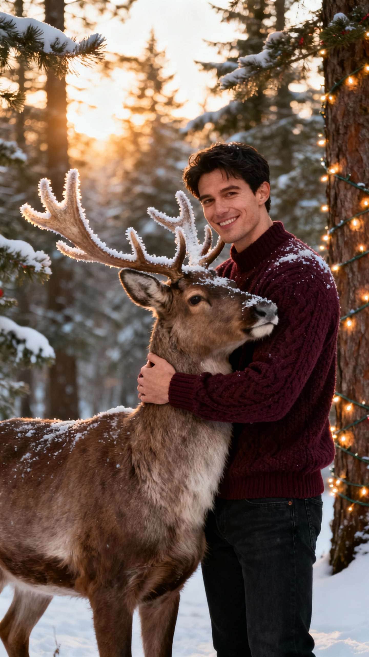 You wearing reindeer antlers – Gemini prompt sample