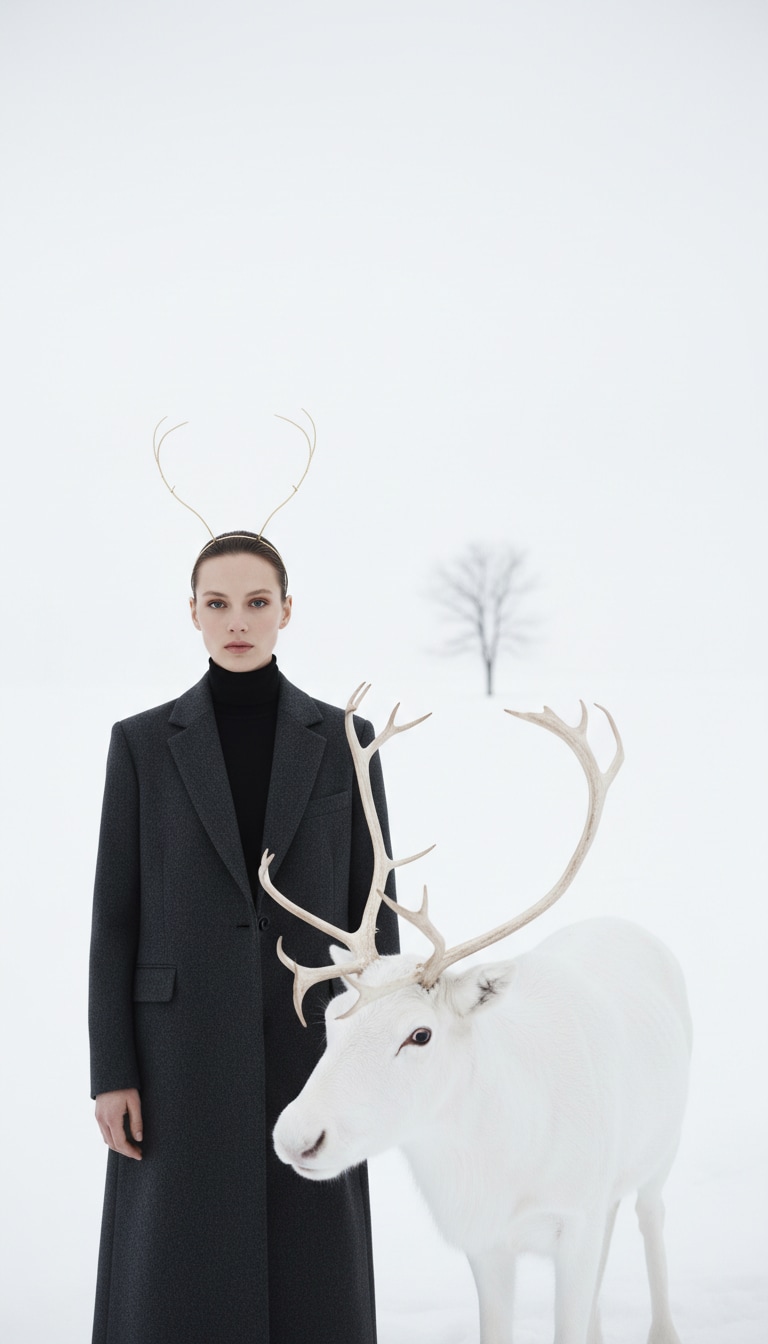 Minimalist Reindeer Chic